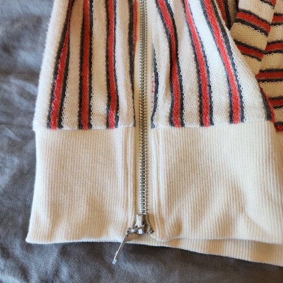 Rebecca Minkoff Striped Terry Cloth Hoodie - Medium - Picture 4 of 8